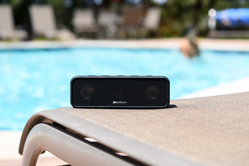 bluetooth speaker - this model provides plenty of volume for poolside fun.