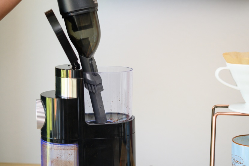 bissell aeroslim - the crevice attachment has a decent amount of reach for its small...