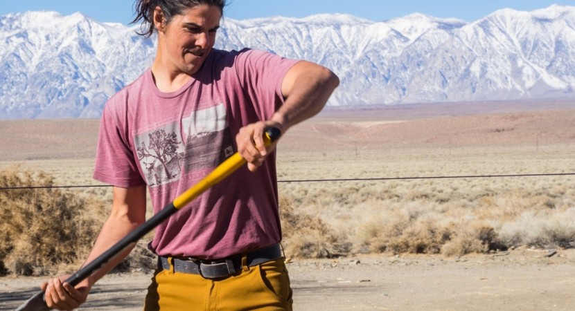 testing one of our toughest belts at work.