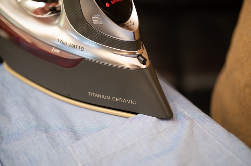 clothes iron - ceramic soleplates have more even heat distribution, but are less...