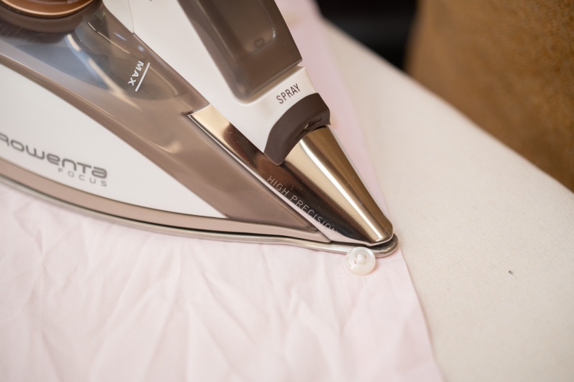 clothes iron - some soleplates are pointy at the front. this makes it easier to...