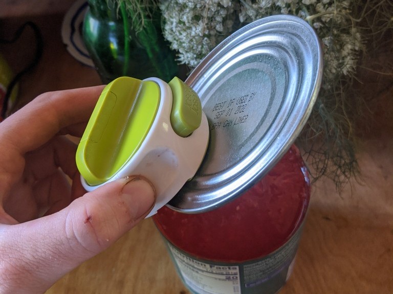 can opener - the joseph joseph has a ridiculously small footprint, especially...