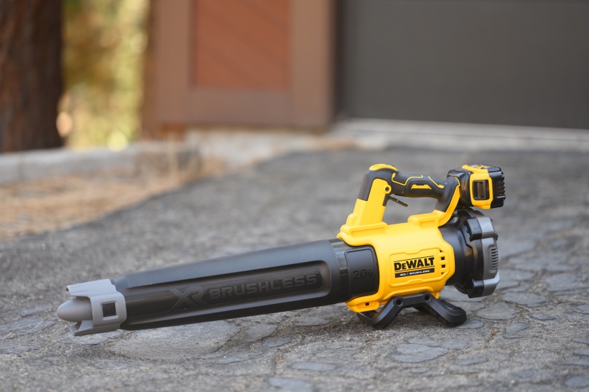 leaf blower - while not a very powerful model, the dewalt blower is light and easy...