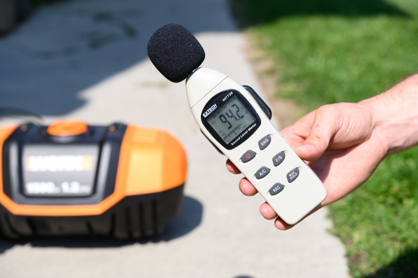 worx 13 amp 1500 psi electric pressure washer - ear protection is highly recommended as the worx 13 can be...