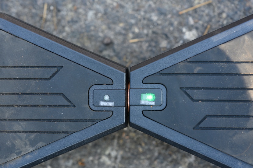 jetson spin - this little green light depicts how full the battery is.