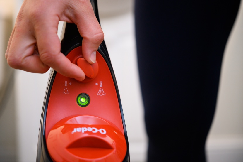 o-cedar microfiber - it's easy to adjust the steam flow using this dial - though it's...