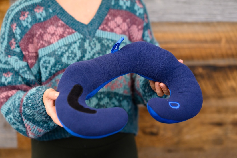 travel pillows - the 100% polyester fleece of the bcozzy pillow is soft next-to-skin...