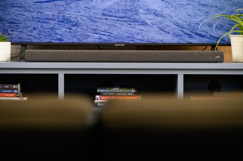 polk audio signa s3 - the s3&#039;s low profile ensures it won&#039;t block an inch of your tv.