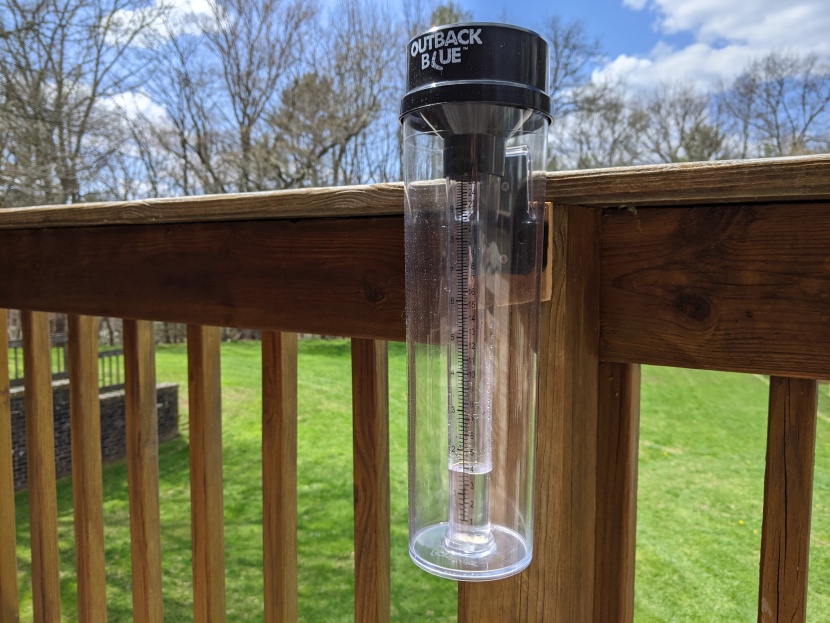 rain gauge - the outback blue gauge has a 4-inch opening, increasing its accuracy.