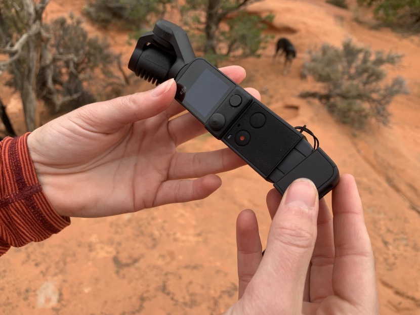 the base of the dji pocket 2 can be swapped out for the included...