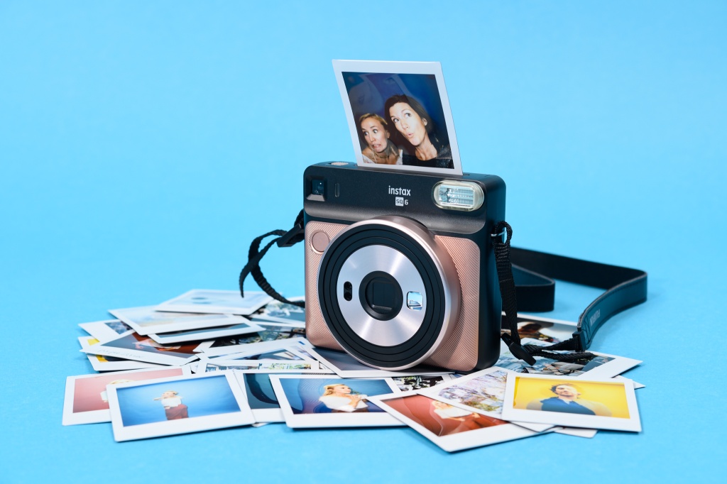 instant camera - the square film used by the fuji instax square sq6 is a nice middle...