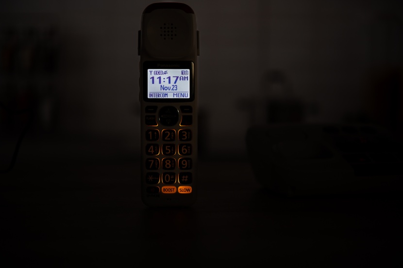 panasonic kx-tgm420w + kx-tgma44w - the ample backlight makes it easy to use this handset in the dark.