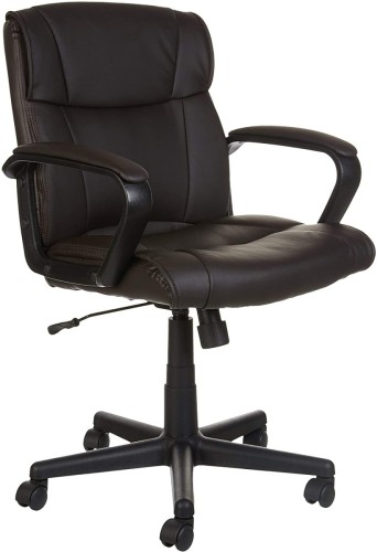 amazon basics padded swivel office chair review