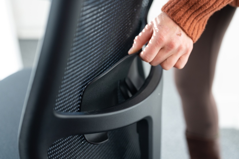 hon ignition 2.0 task - the thin plastic lumbar support is not our first choice for all-day...