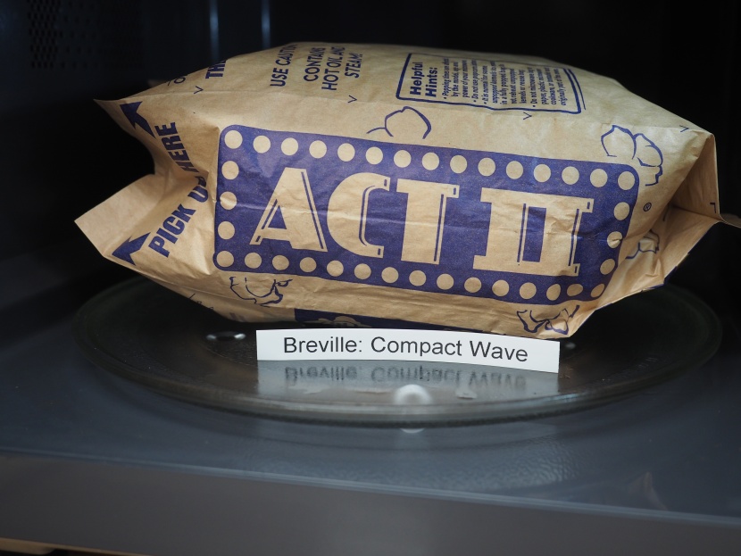 breville the compact wave - we were impressed with the popcorn preset of this product.