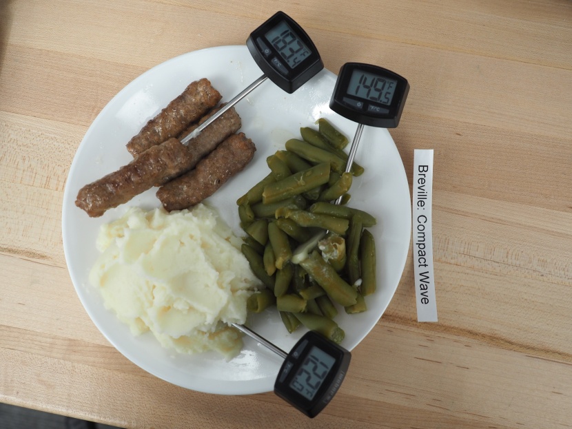 breville the compact wave - the stark contrast in temperature is easily visible.