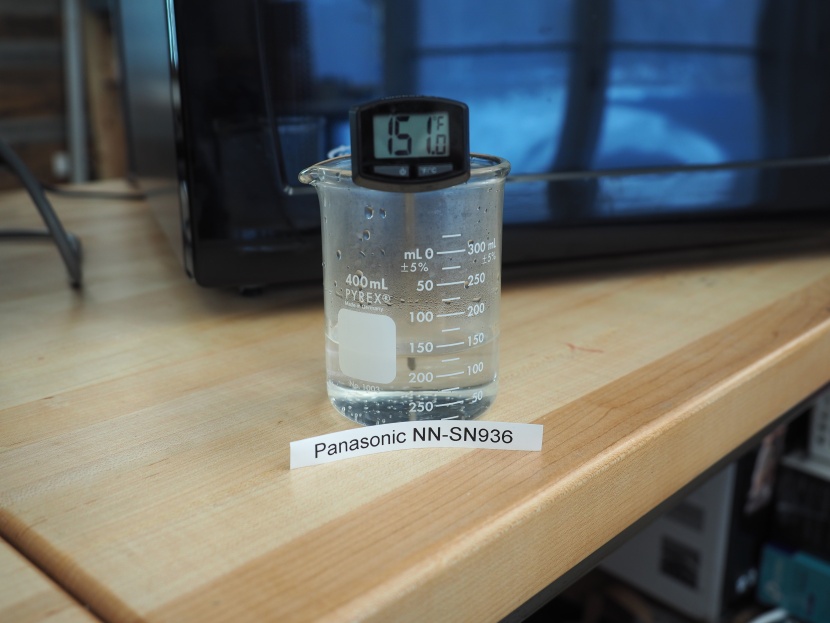 panasonic nn-sn936b - the nn-sn936 caused an impressive rise in temperature.