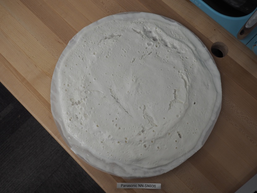 the fluff before heating.