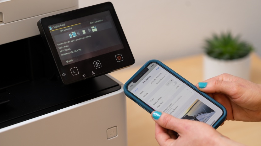 canon color imageclass mf741cdw - you can print images and control settings through the canon printer...