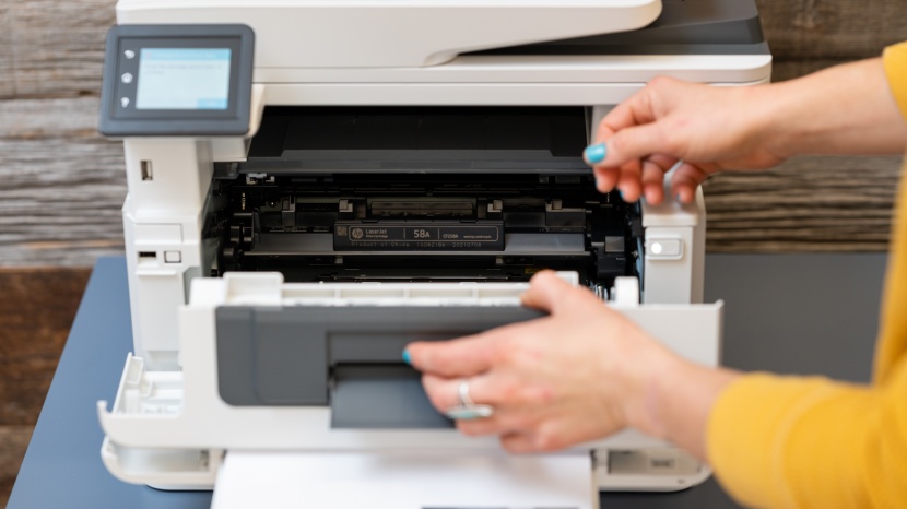 home printer - the hp laserjet pro mfp m428fdw is a top-performing laser printer.