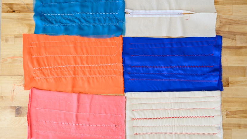 singer 9960 quantum stylist - some of the different test swatches from the 9960 quantum - we gave...