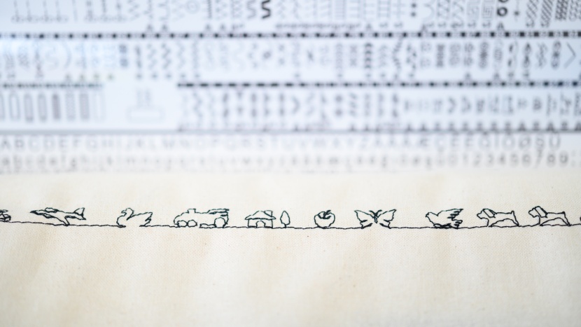 sewing machine - for the right user, decorative stitching can be a joy. we had a lot...