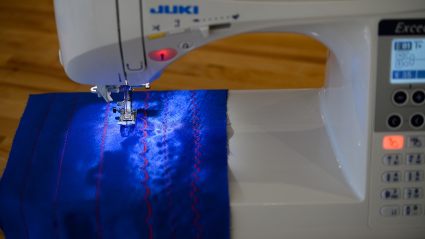 clear, bright light covers a large sewing area.