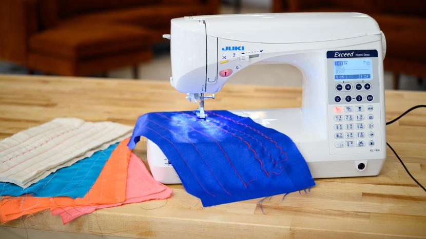 the juki sewed through however many layers of material we gave it.