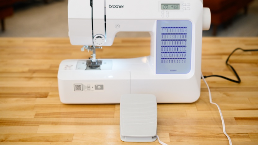 brother cs5055 - this brother machine has super-simple stitch selection and a free arm.