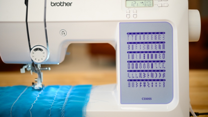 sewing machine - the screen and stitch selection on the brother cs5055.