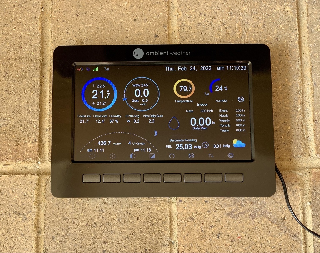 Ambient Weather WS-10 Wireless Indoor/Outdoor 8-Channel Thermo-Hygrometer with Three Remote Sensors