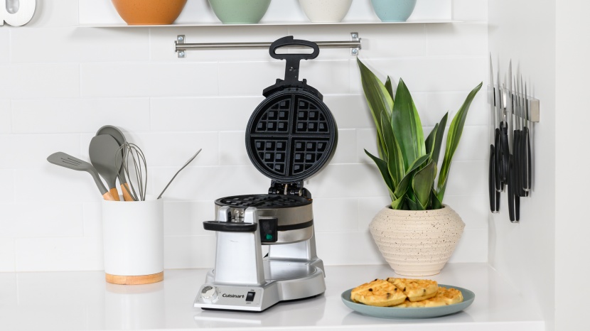 waffle maker - the cuisinart double belgian will speed up the cooking process by...