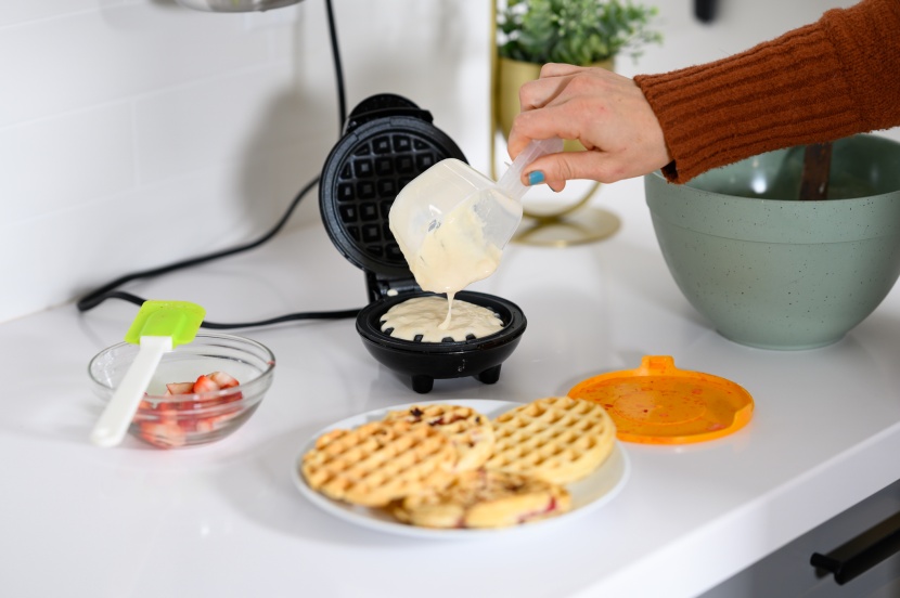 waffle maker - the dash mini maker is perfect for your studio kitchen.