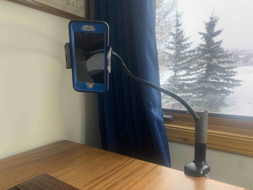 cell phone stand - the lamicall gooseneck is perfect for filming from interesting...