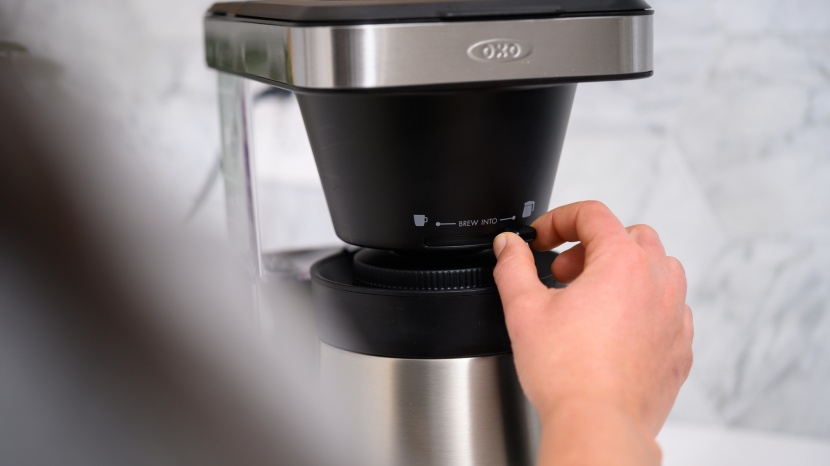 oxo brew 8-cup - while using the single-cup option, you can make your first cup of...