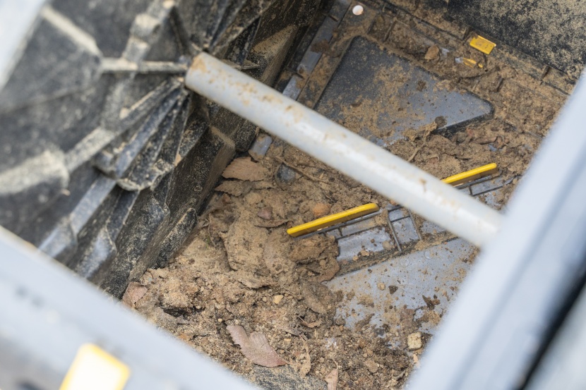 compost bin - the miracle-gro models have small aeration holes in the corners. we...