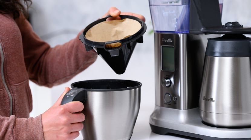 breville precision brewer - the cone brew basket helps ensure proper extraction for smaller...