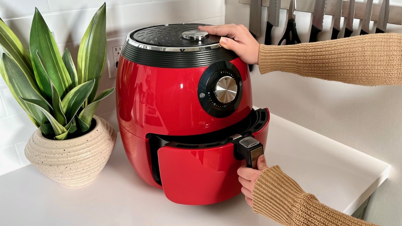 dash deluxe electric - removing the basket is a two handed job.