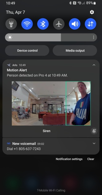 we were impressed with the available alerts on the pro 4. here we...