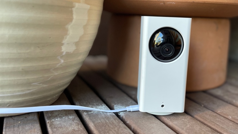 wyze cam pan v2 - the v2 has great live streaming so you can keep an eye on the things...