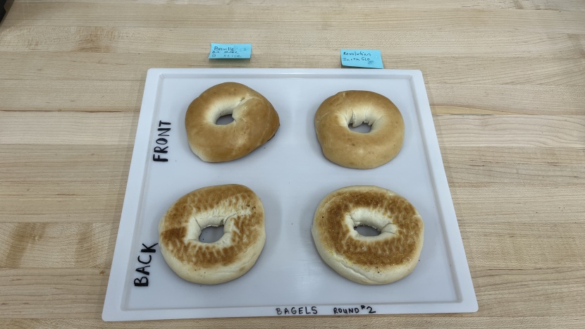 revolution instaglo r180b - left: breville bit more two slice bagel testing results round two...
