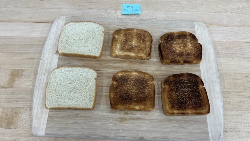 oster 2 slice - oster 2 slice bread toasting test comparison, round two.