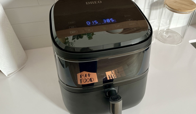 dreo pro max - if you look through the viewing window from the right angle, it's...