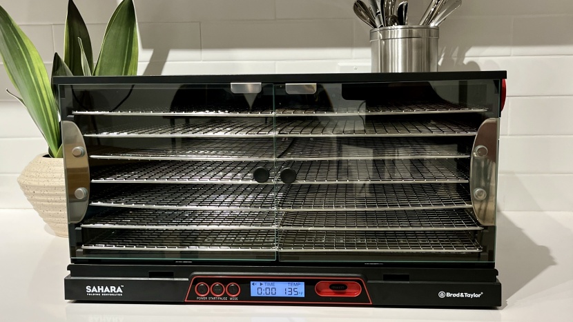 food dehydrator - the sahara folding is quiet, easy to use, and stores in a fraction...