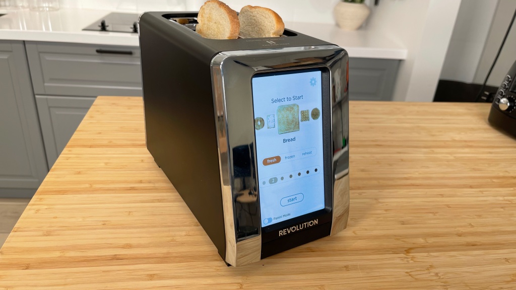 The Revolution R180 Toaster has a touchscreen. It's ridiculous and