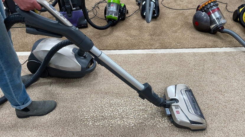 dyson big ball multi floor - our reviewers hard at work testing all the different canister...