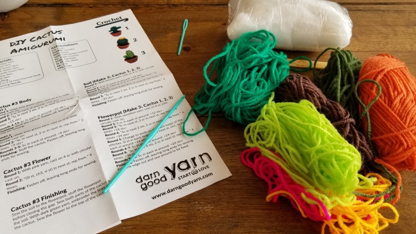 crochet kit - this kit includes everything you need to knit or crochet three tiny...