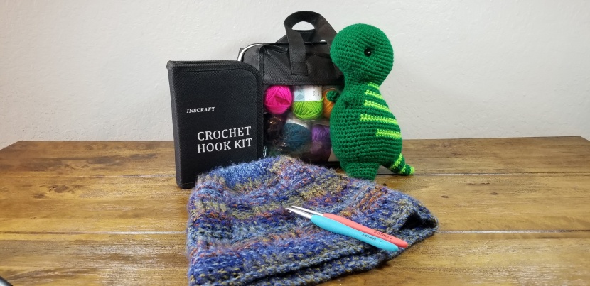 crochet kit - these were some of our favorite hooks to use on projects from hats...