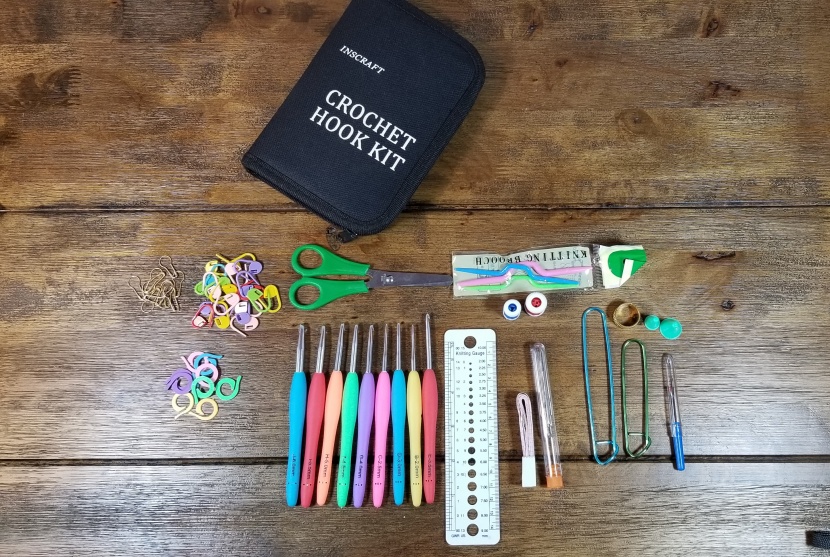 crochet kit - this kit includes just about every accessory you might need.