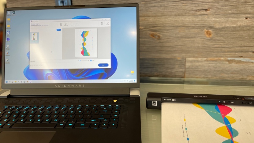 epson workforce es-60w - the included software is intuitive and easy to use.